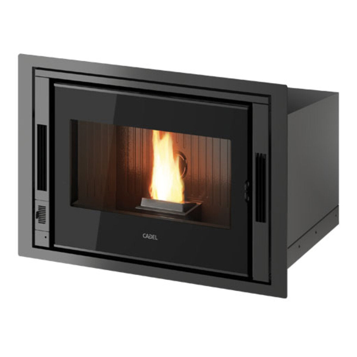 CADEL Zefiro 9 kW pellet fireplace insert with ducted air and wifi