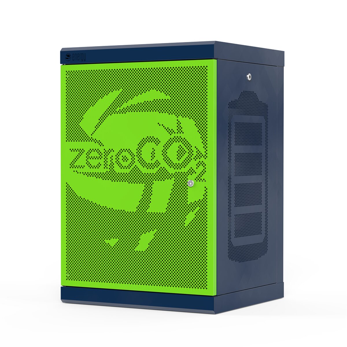 Energy Zero CO2 Rack Cabinet Sun Box 19 - 16U for photovoltaic storage batteries