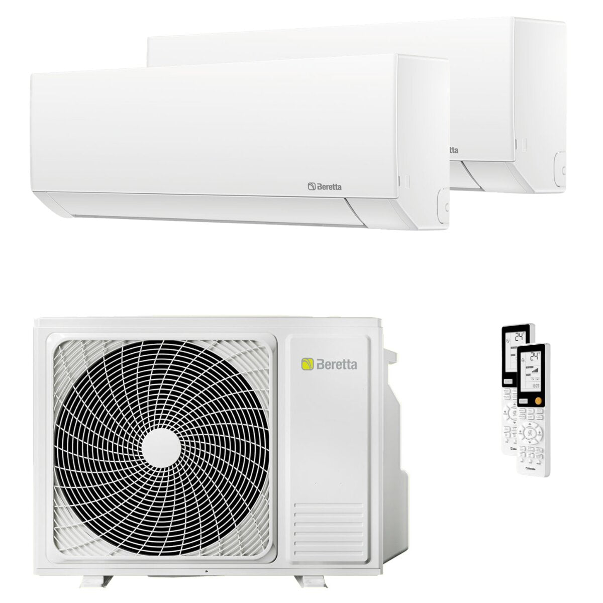 Klimaanlage Beretta BREVA E Dual Split 9000+12000 BTU Inverter A++ 5 kW Außeneinheit 