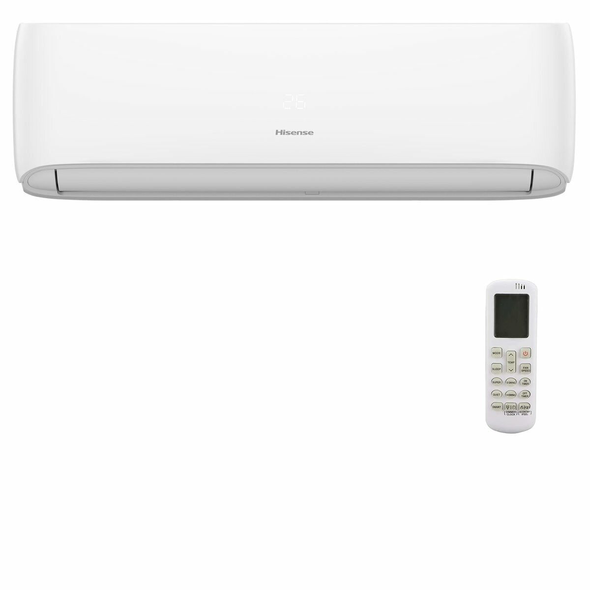 Climatiseur externe Hisense Hi-Comfort 2025 dual split 12000+12000 BTU inverter A++ wifi 5,5 kW 