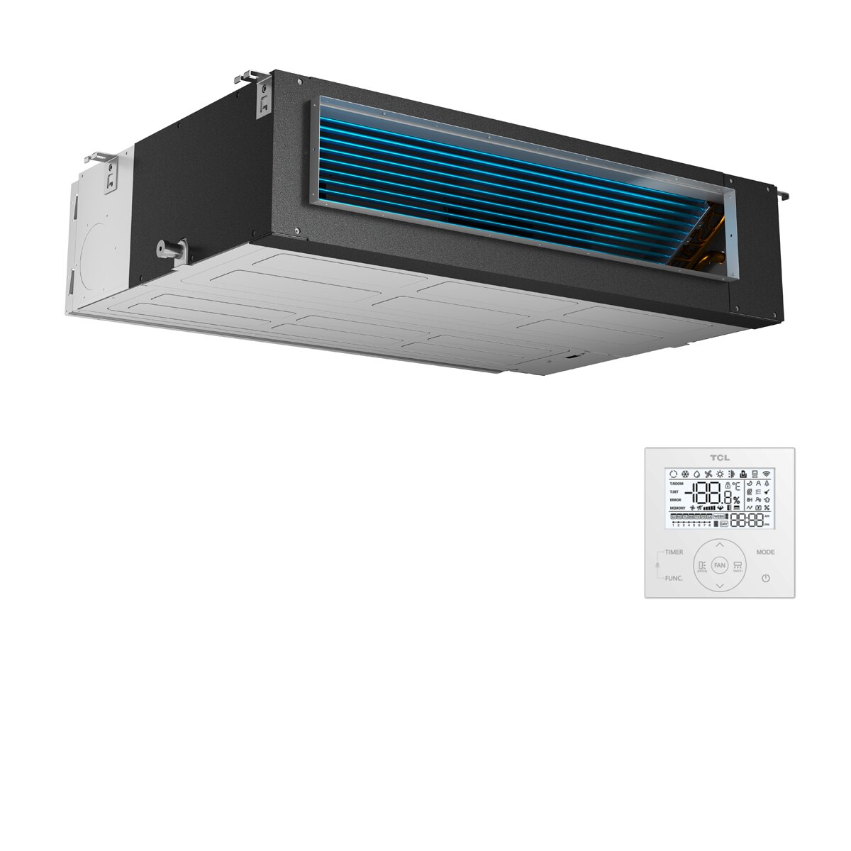 Climatiseur gainable TCL Série D 24 000 BTU R32 Inverter Wi-Fi A++/A+