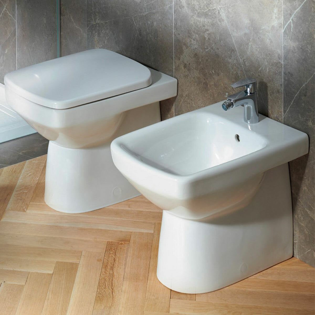 Geberit Selnova Square Rimfree floorstanding toilet