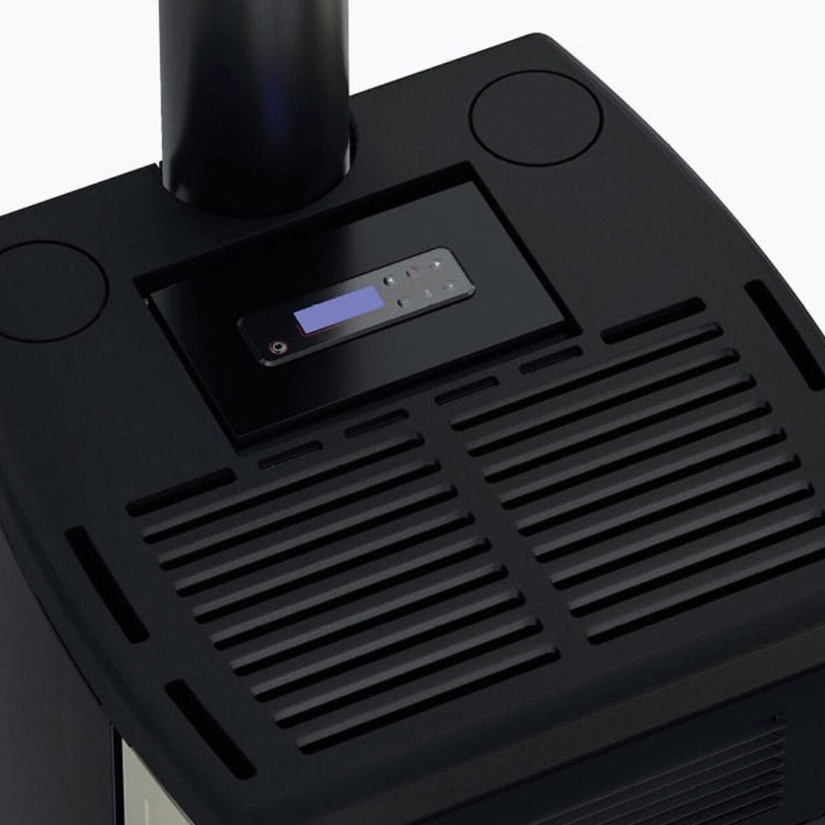 Cadel Atena Plus 14 Pelletkaminofen mit Warmluftzufuhr, 14 kW - WLAN, Anthrazit