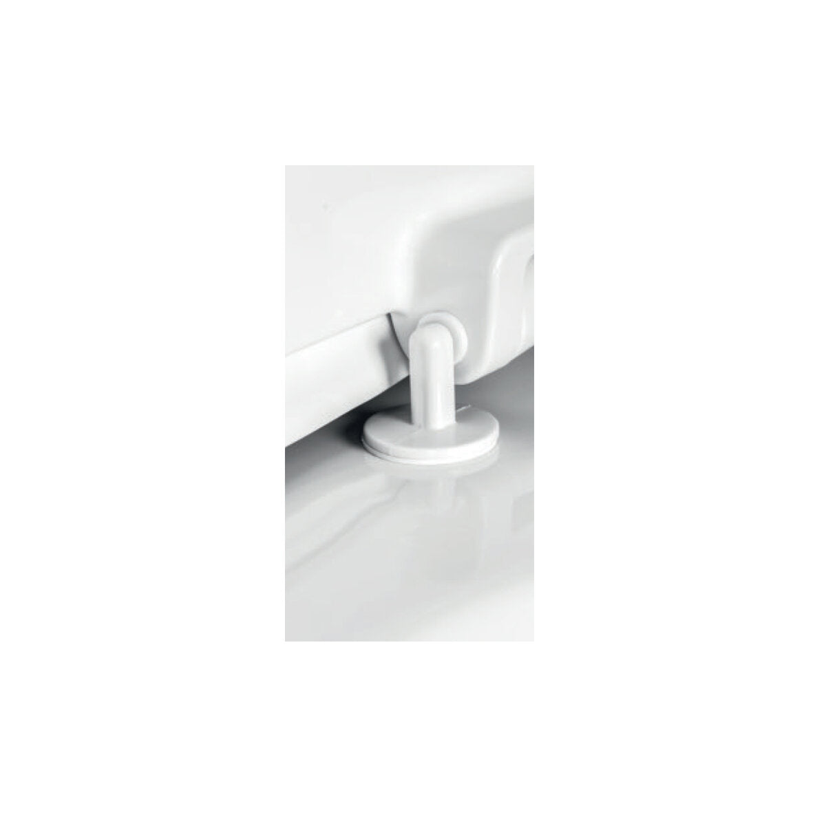 Geberit Selnova toilet seat with hinges in synthetic material and fixing from below