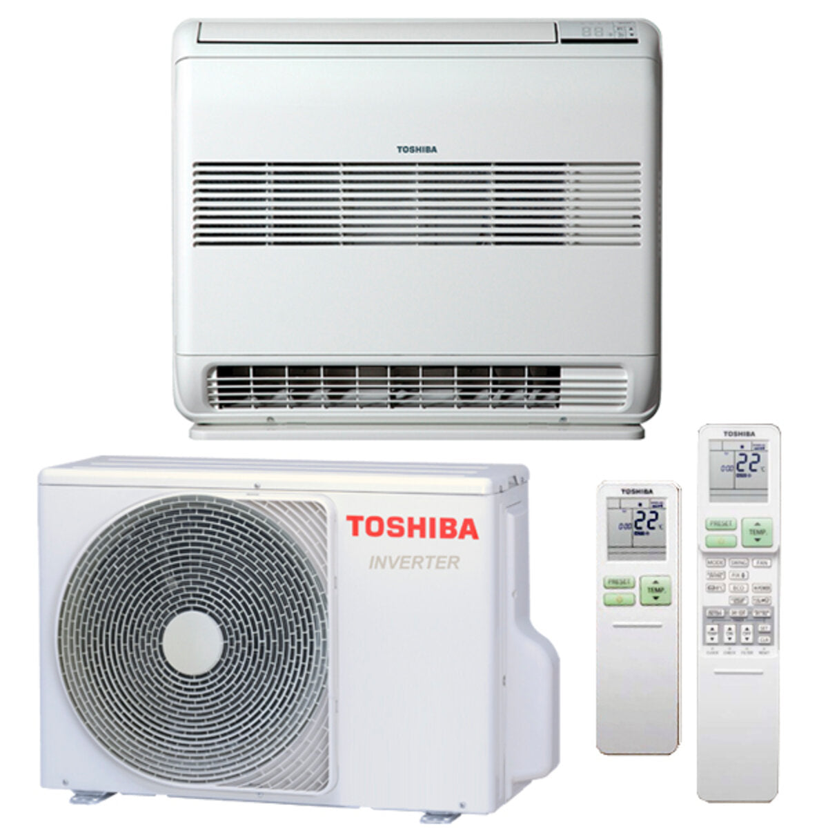 Toshiba Console J2 9000 BTU air conditioner A ++ inverter