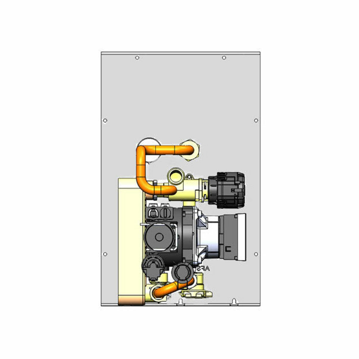 Kit chauffage + ECS EK63 RW-FX pour poêle à pellets EK63 Monday230 H