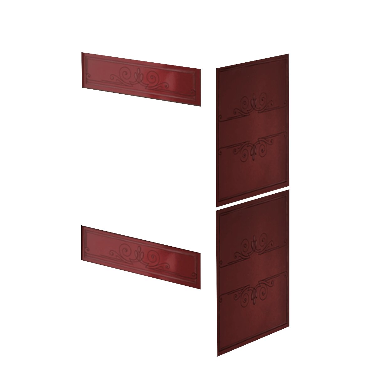 FANCY EVO EK63 wood-burning stove - Edilkamin Group 11 kW air Bordeaux