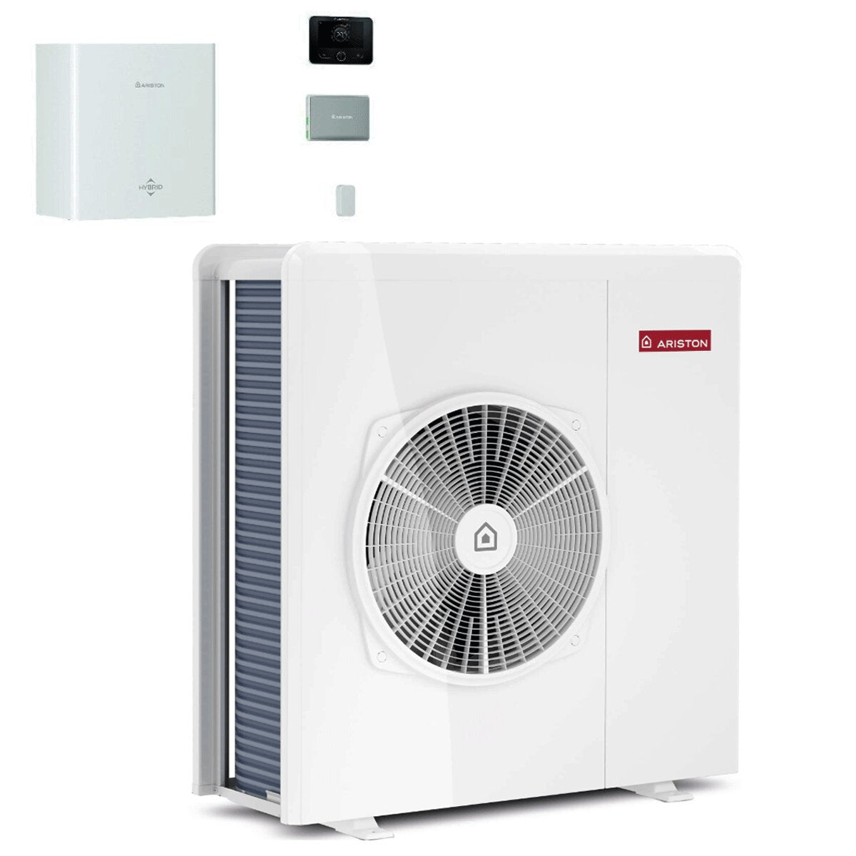 Ariston Nimbus M Hybrid Universal Net R32 8 kW monophasé inverseur A++ WiFi pompe à chaleur air-eau