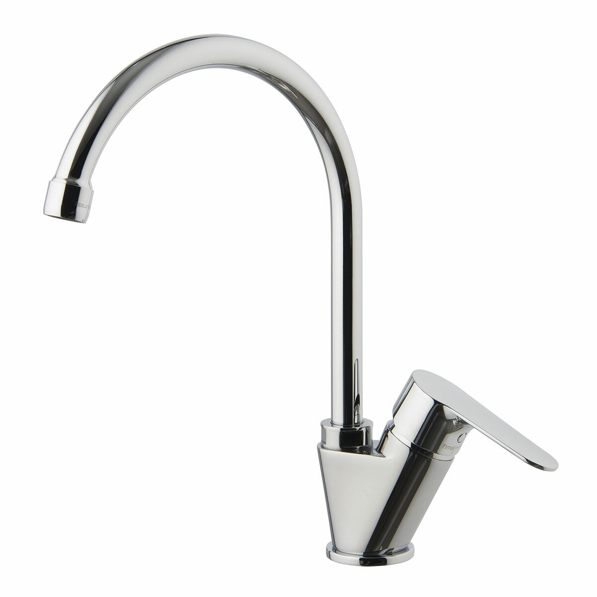 Fima Carlo Frattini Series 22 single-hole sink mixer with round spout and WSC cartridge