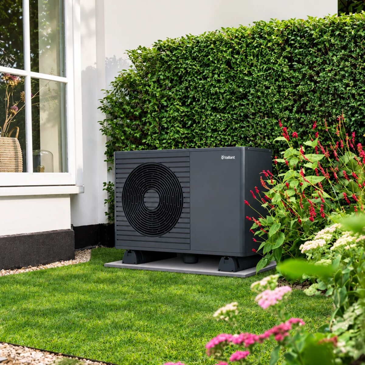 Vaillant aroTHERM pro VWL 125/7.1 12 kW 230 V einphasige Monoblock-Hochtemperatur-Luft-Wasser-Wärmepumpe R290 A++