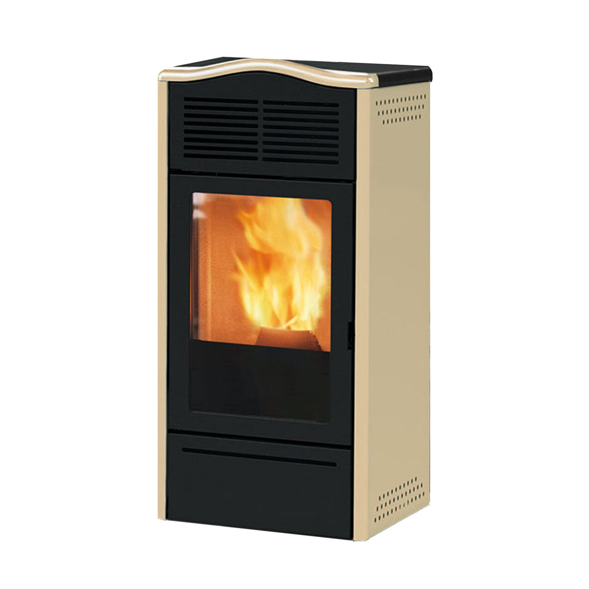 Italiana Camini Piro2 7 kW beige air pellet stove