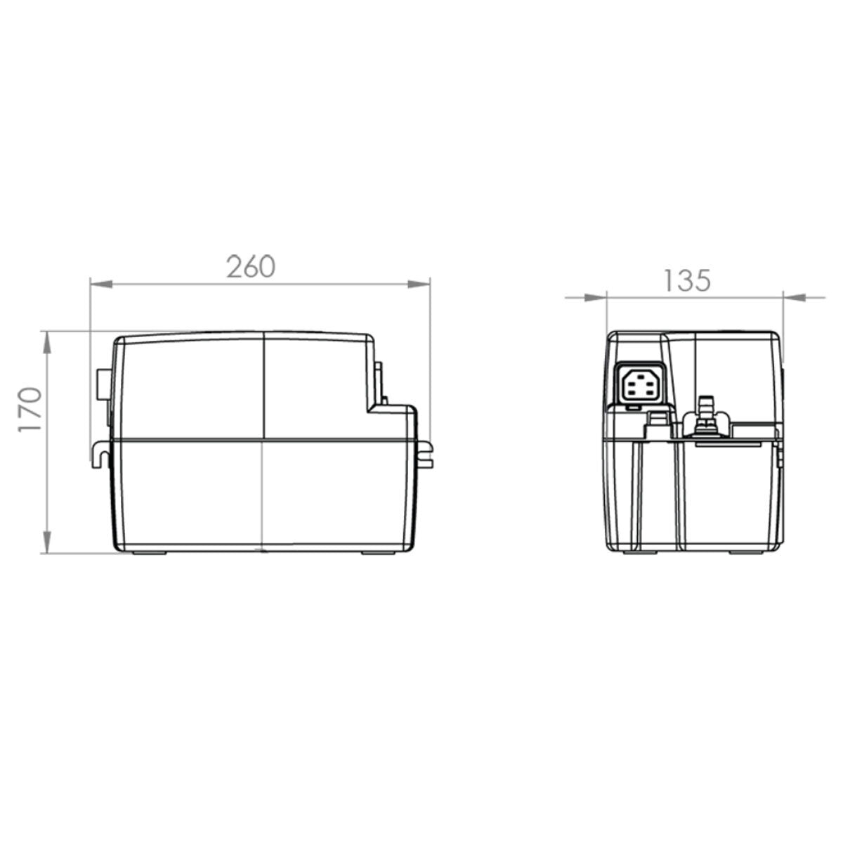 Mini condensate pump SFA Sanicondens Pro V.02