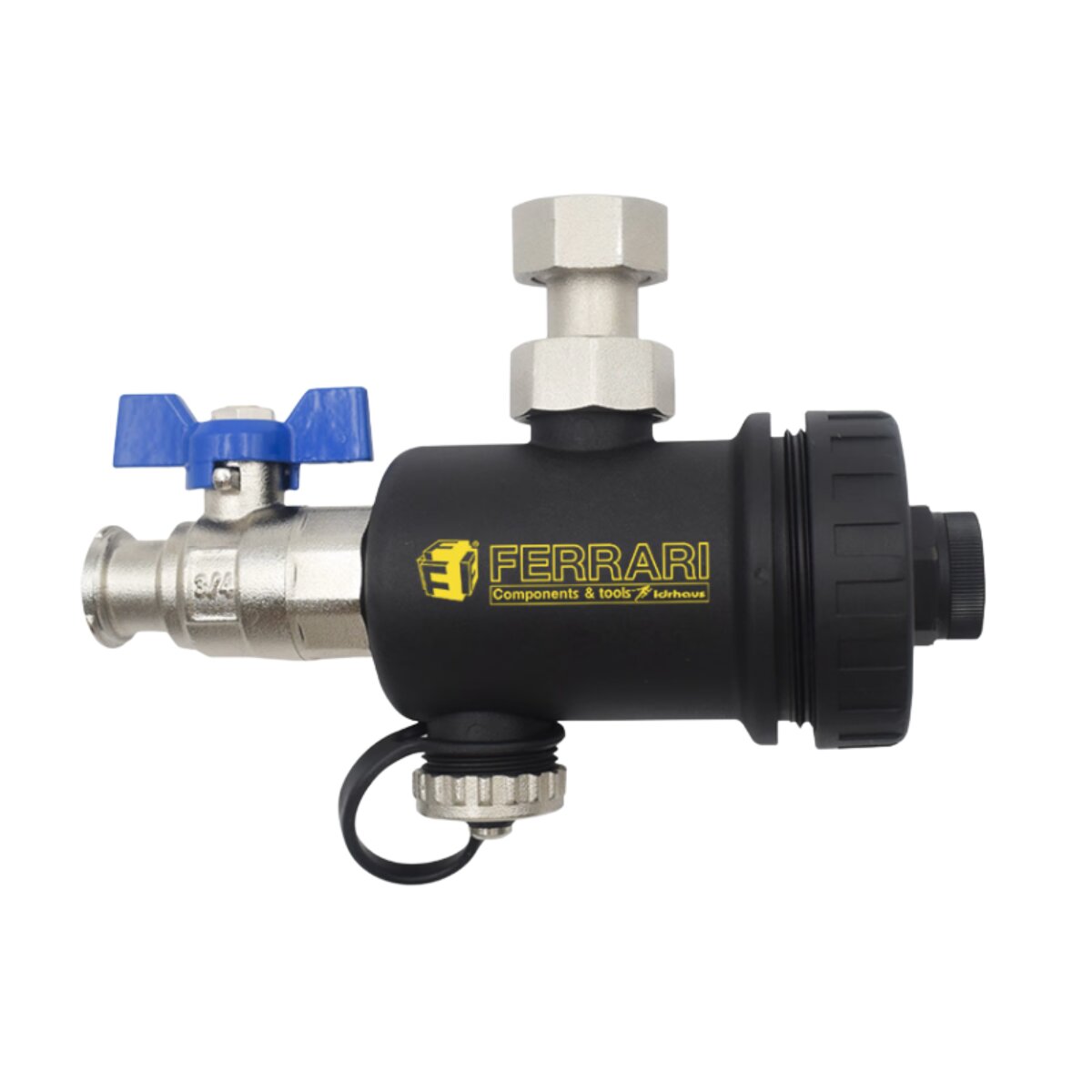 Séparateur magnétique de saletés Ferrari MagBlack avec vanne à bille 3/4