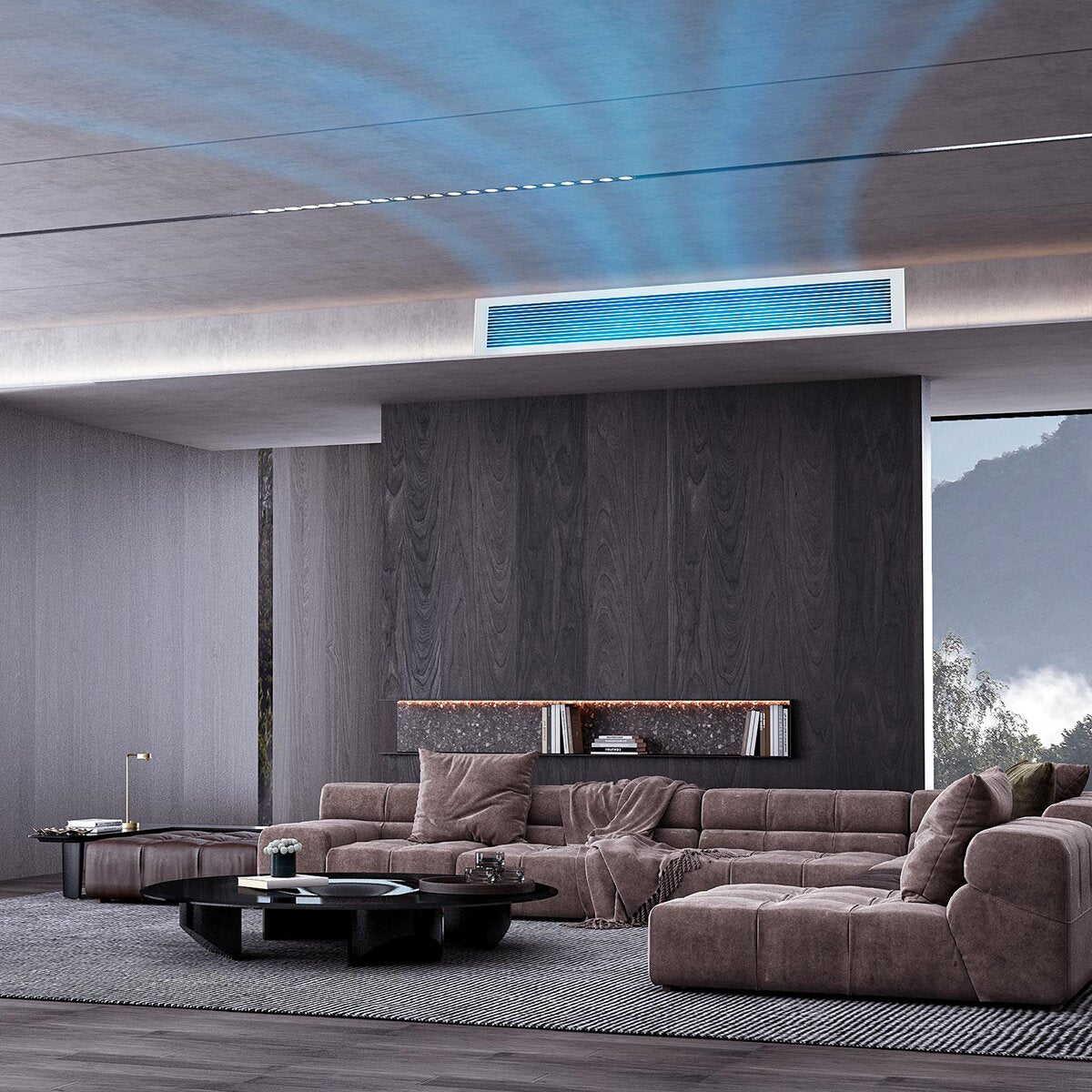 Climatiseur gainable TCL Série D Penta Split 9000+9000+9000+18000+18000 BTU Inverter A++ Wifi Unité externe 12,2 kW 