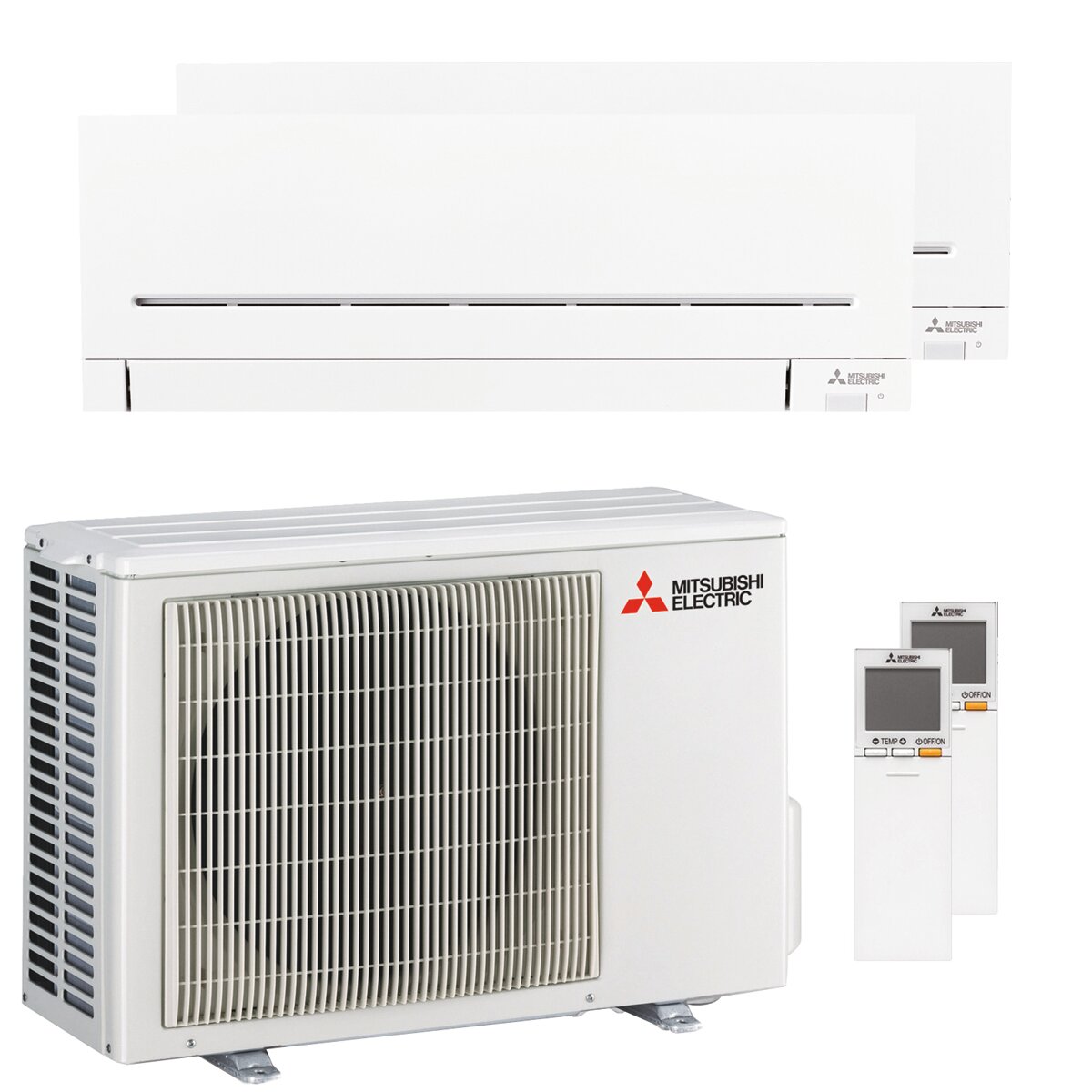 Mitsubishi Electric Klimaanlage AP-Serie Dual Split 7000+7000 BTU Inverter A++ WLAN-Außeneinheit 4,2 kW