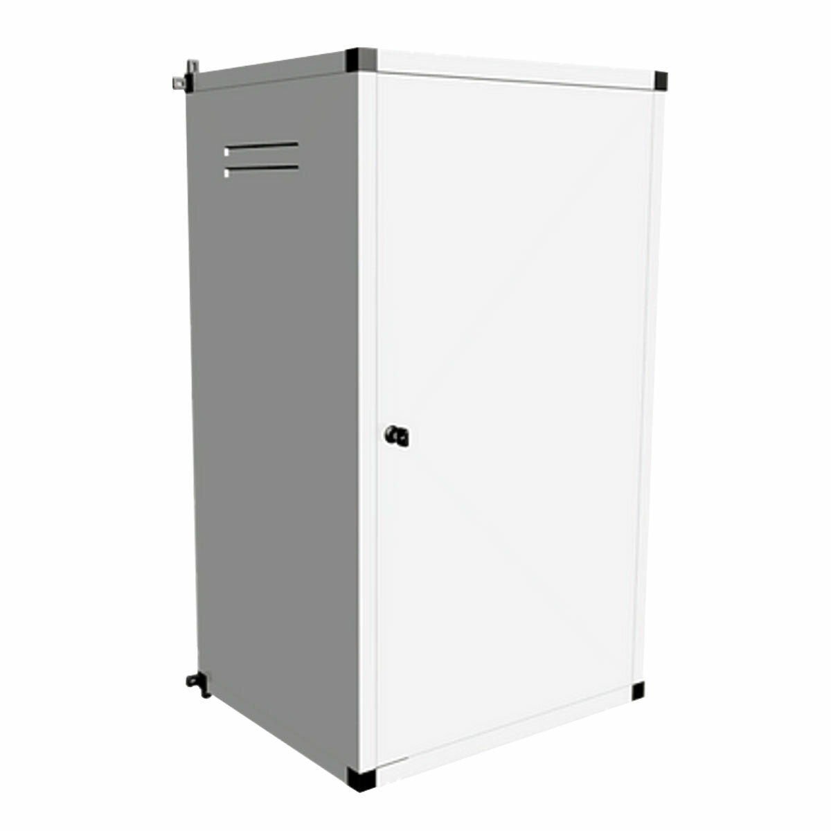 Weiße universelle Abdeckung für Warmwasserbereiter, Boiler-Abdeckkasten, H 108 cm – B 60 cm – T 45 cm