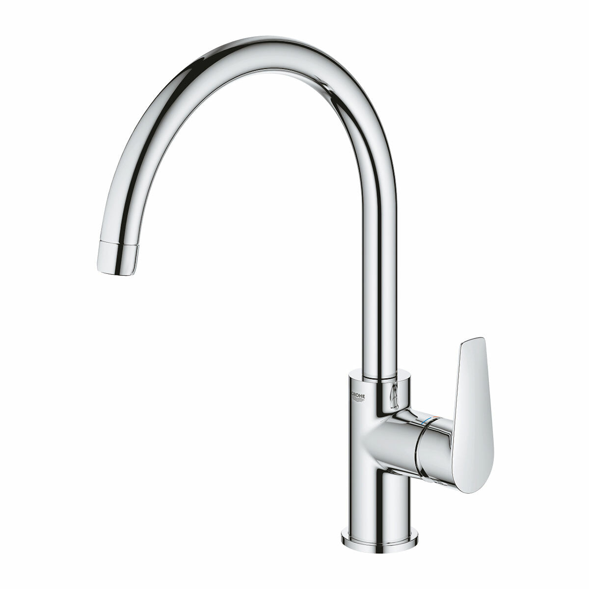 Mitigeur évier Grohe BauEdge avec bec haut orientable