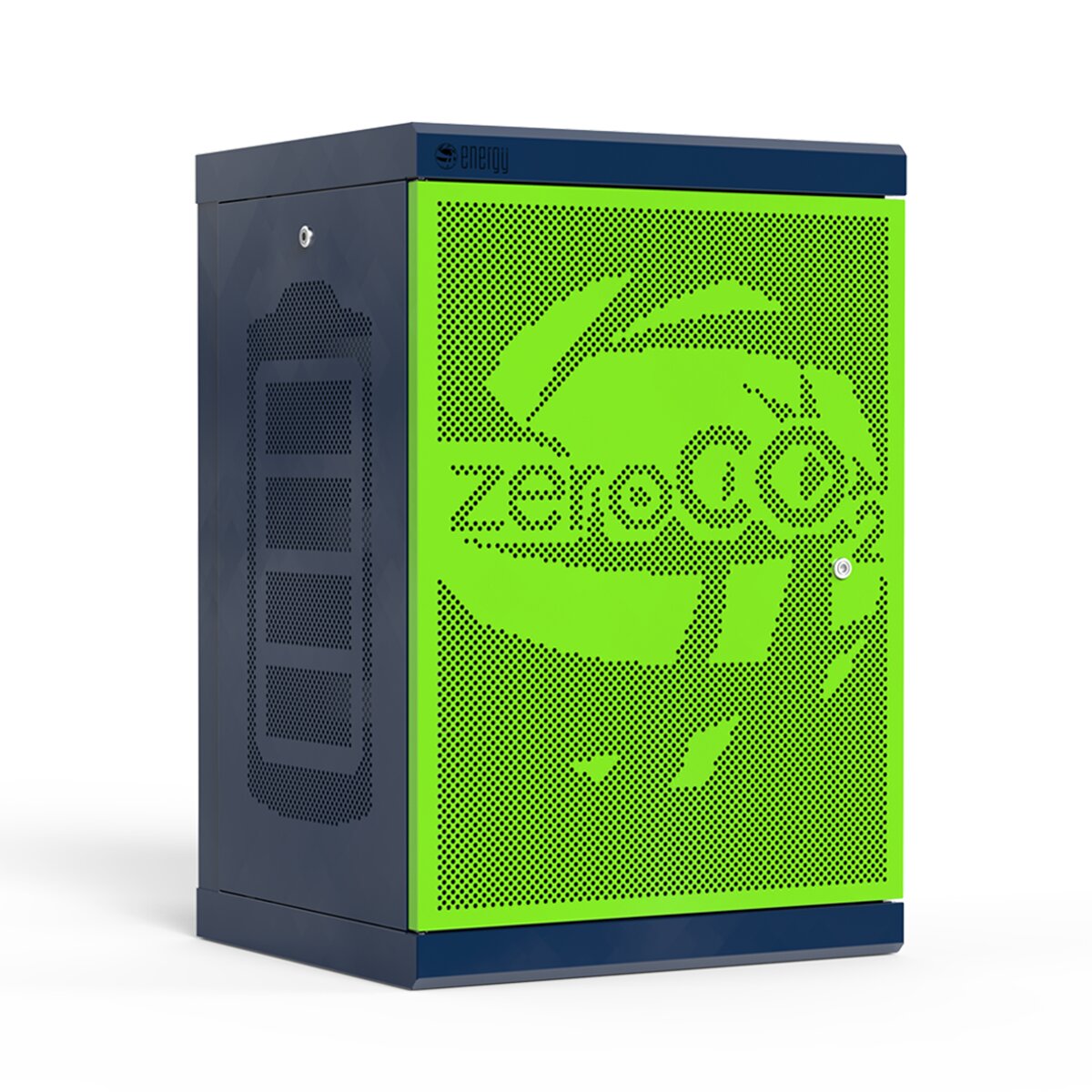 Energy Zero CO2 Rack Cabinet Sun Box 19 - 16U for photovoltaic storage batteries