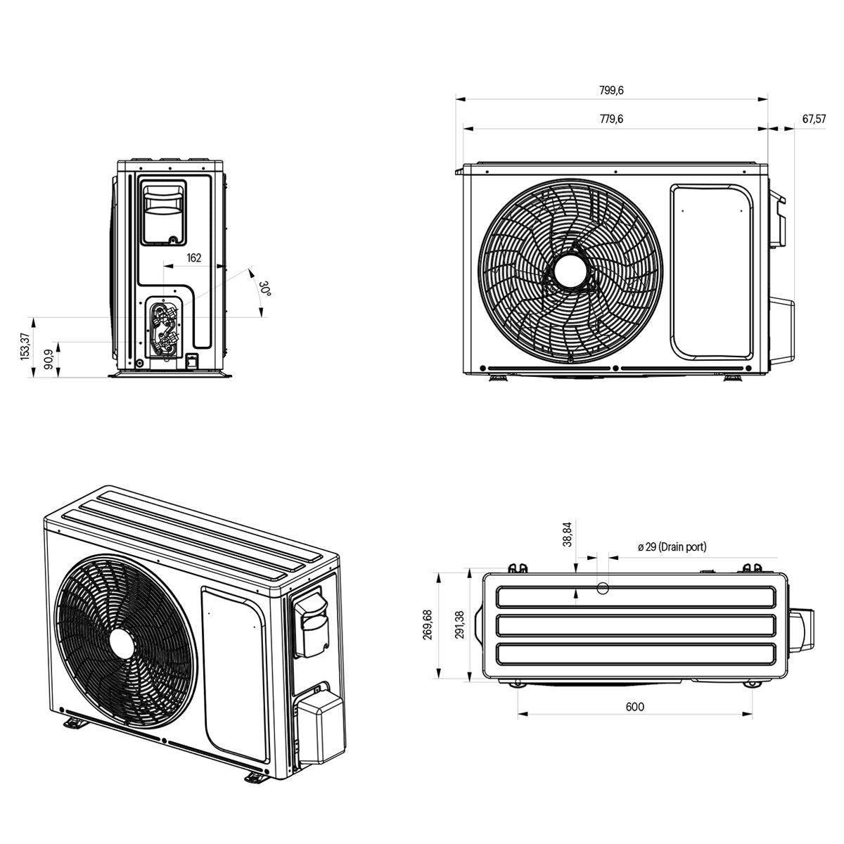Grundig PROLOGUE GR-9 9000 BTU R32 Inverter WiFi A+++/A++ Air Conditioner