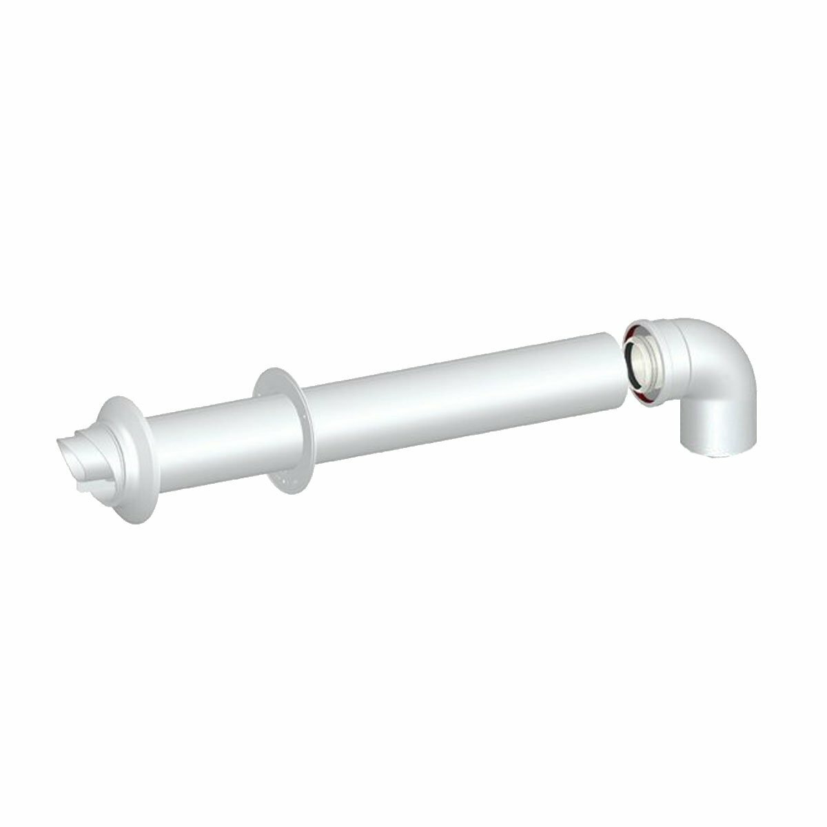 Horizontal wall coaxial fume exhaust kit ø 60/100 M/F condensing boilers - Kit 3 various brands