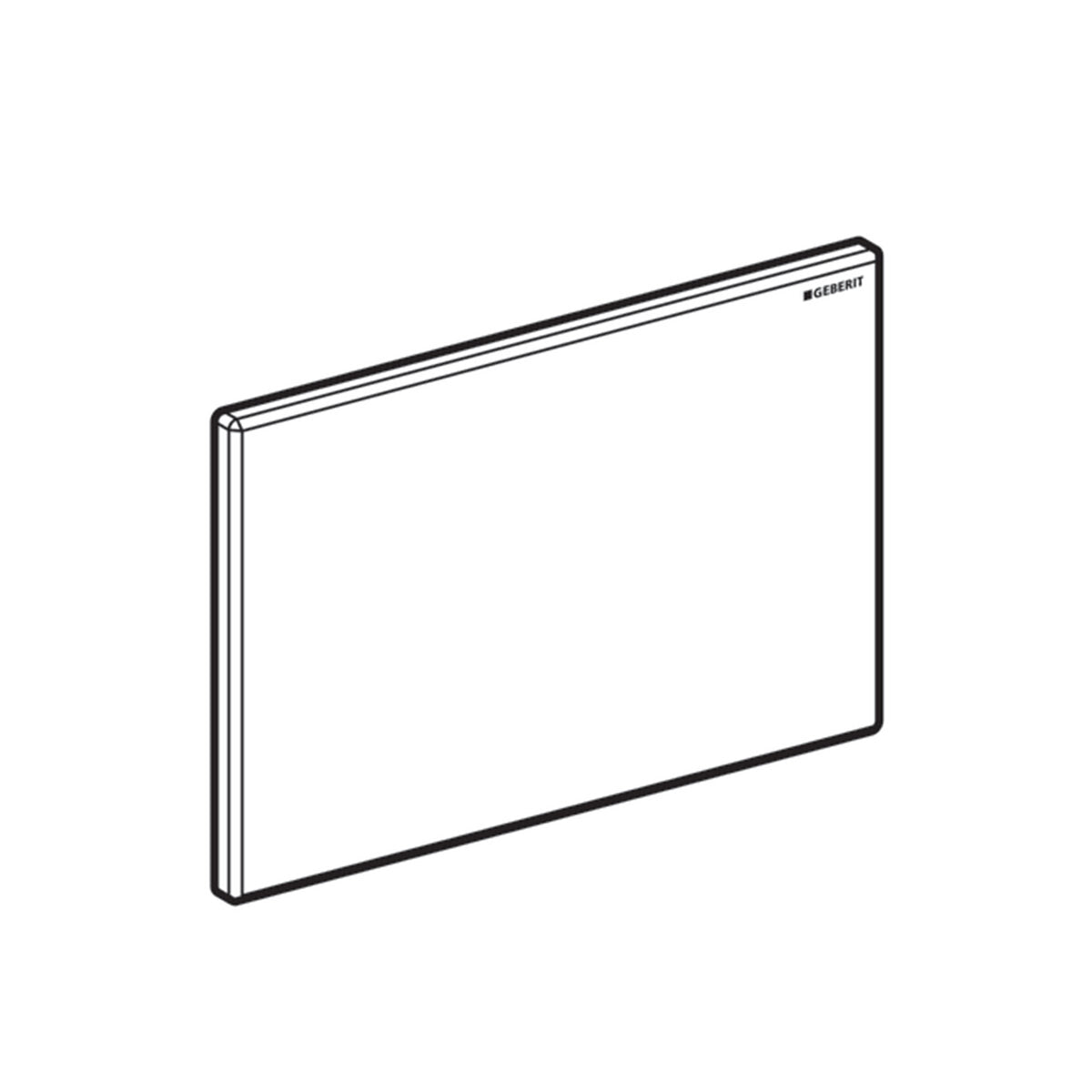 White Geberit Sigma cover plate