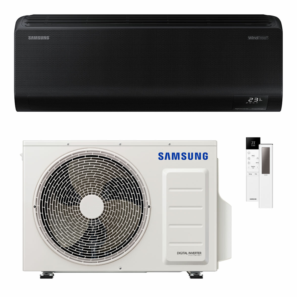 Samsung WindFree Black 7000 BTU R32 Inverter WiFi Air Conditioner A+++/A++