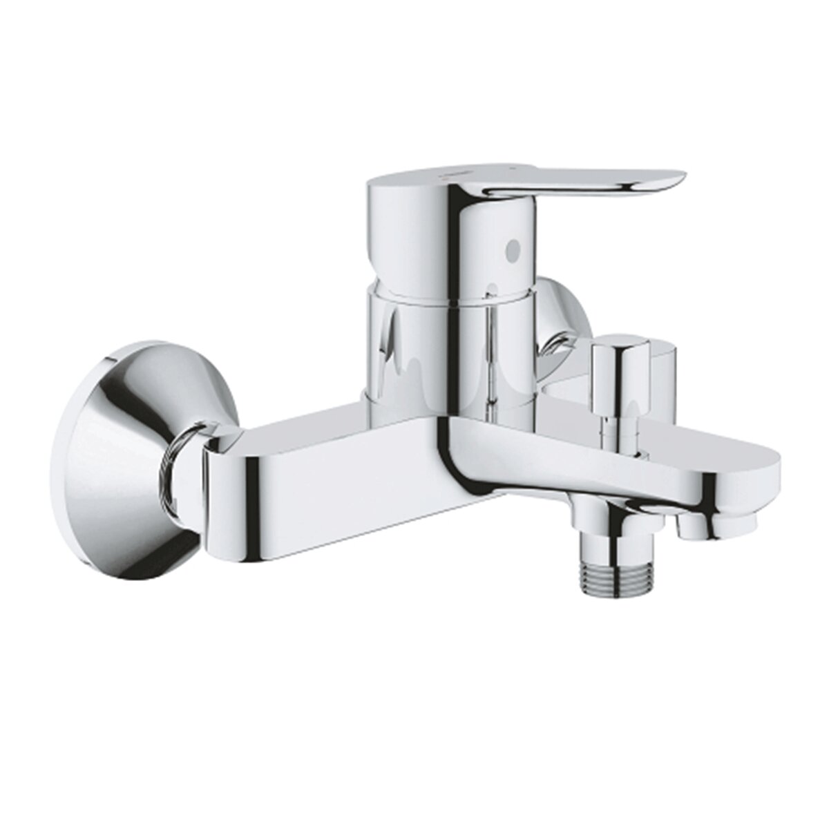 Grohe BauEdge bath mixer with single-lever diverter