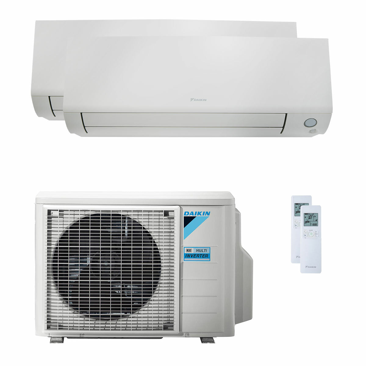 Climatiseur Daikin Perfera All Seasons dual split 7000+12000 BTU inverseur A++ unité extérieure wifi 4 kW 