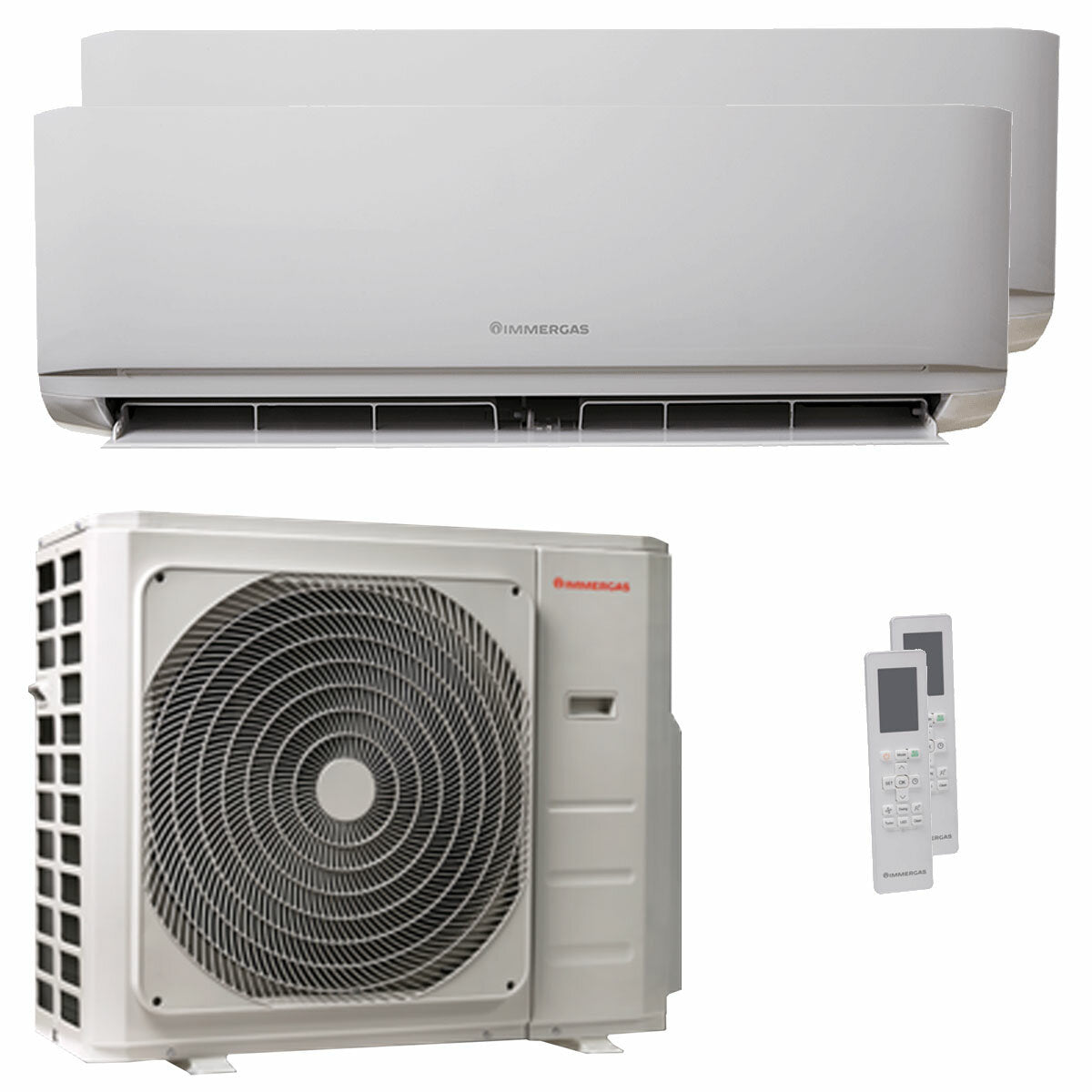 Immergas THOR Dual-Split-Klimaanlage 12000+18000 BTU Inverter A++ Außeneinheit 7,9 kW 