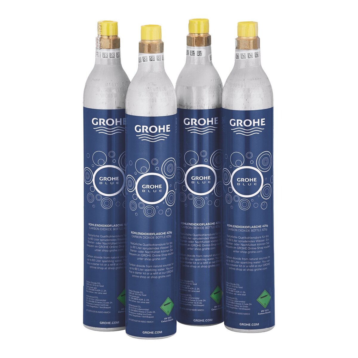 Grohe Blue CO2 bouteilles 425 g - Lot de 4 pièces