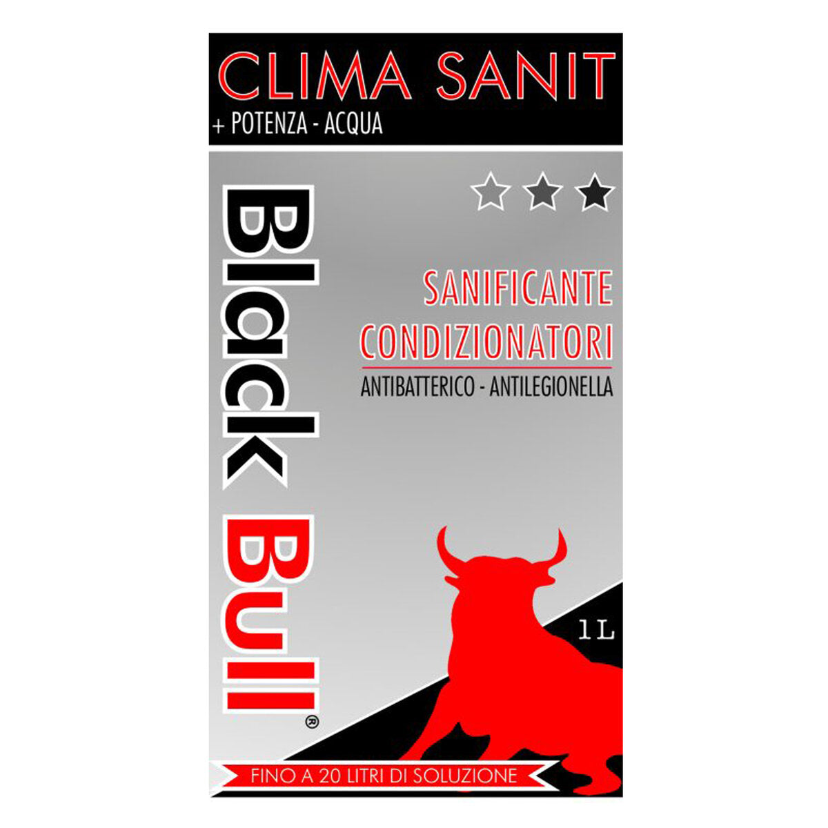Black Bull Clima Sanit purifier for antibacterial and anti-legionella air conditioners by Puro Italia