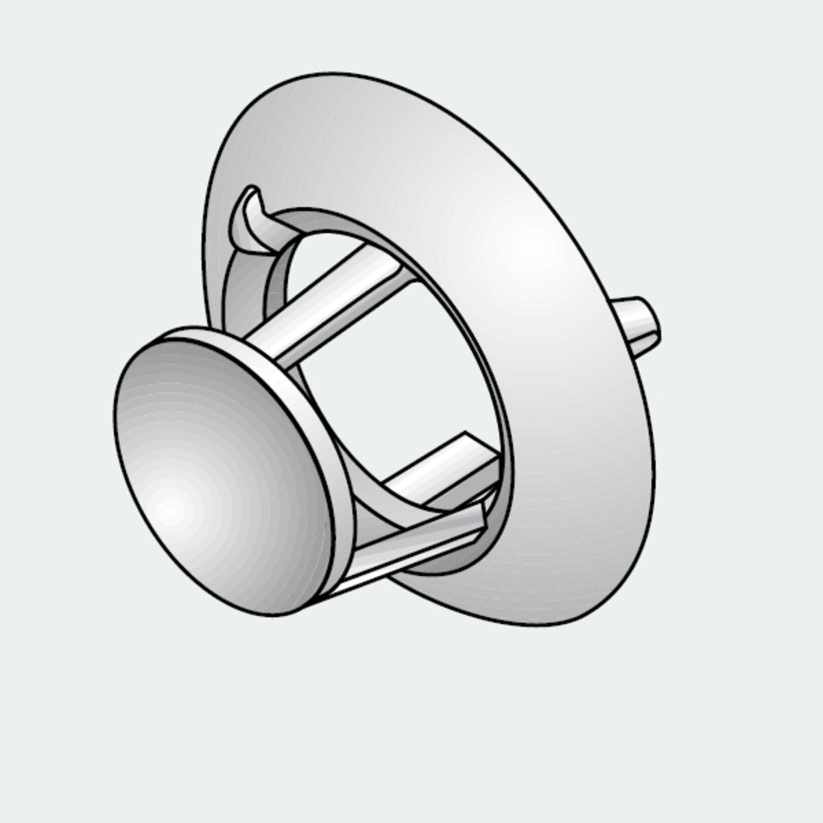 Single terminal for ø 35 mm tube