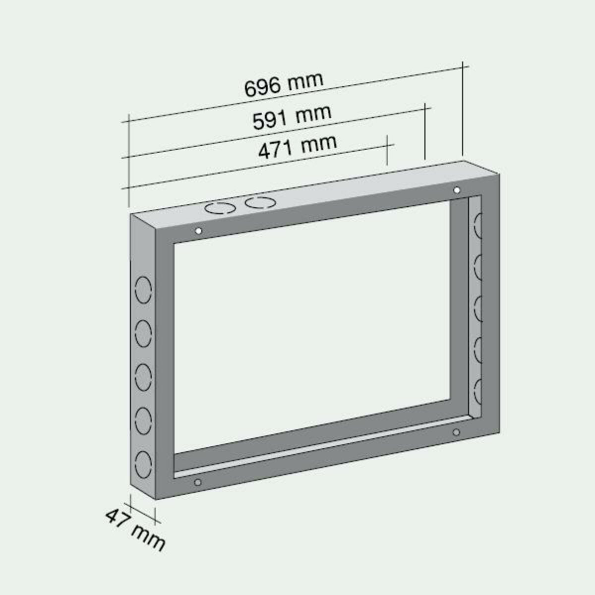 Wall spacer subframe - Gazelle techno Classic/premix 7000