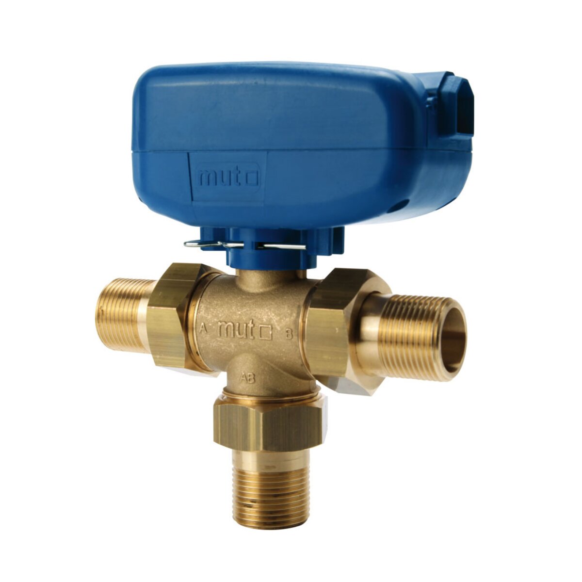 MUT TMO 3-way motorized ball valve Ø1 M/M/M 230V with relay