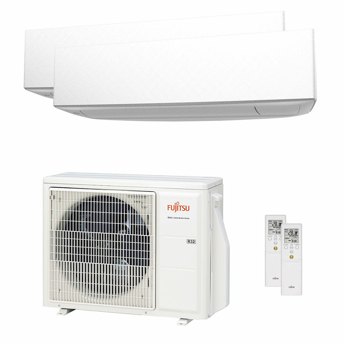 Fujitsu KE Series Klimaanlage Dual Split 9000+12000 BTU Inverter A++ Außeneinheit 5,4 kW 