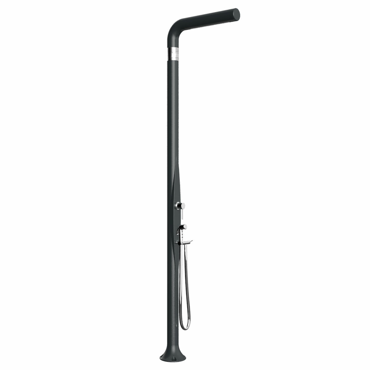 Arkema Funny Yang Anthracite garden shower with extractable hand shower
