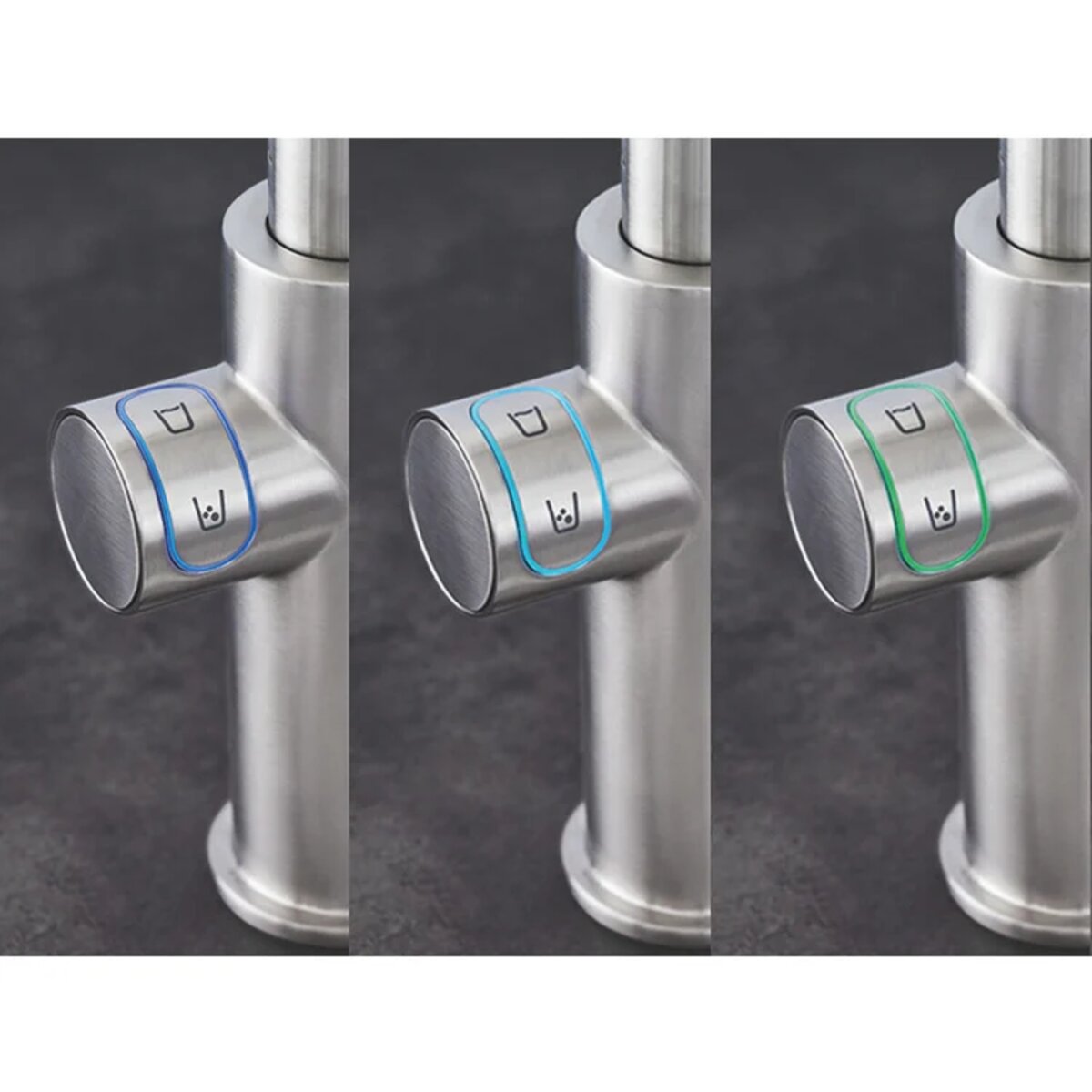 Grohe Blue Home Wasserfilter Küchenspüle Mischbatterie + Kühlschrank und Filter