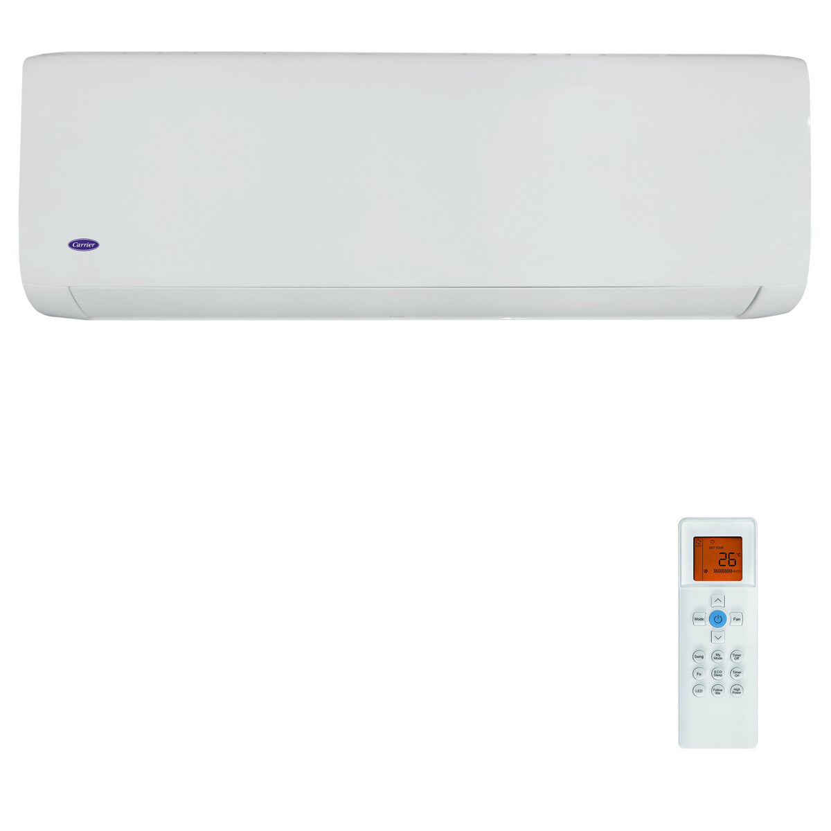 Carrier 42QHG trial split air conditioner 7000 + 7000 + 9000 BTU external A ++ inverter 6 kW