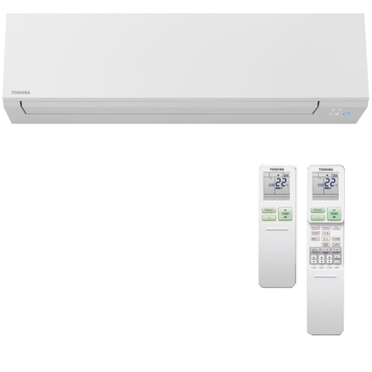 Toshiba SHORAI Edge dual split air conditioner 24000+24000 BTU inverter A+ wifi external unit 10 kW