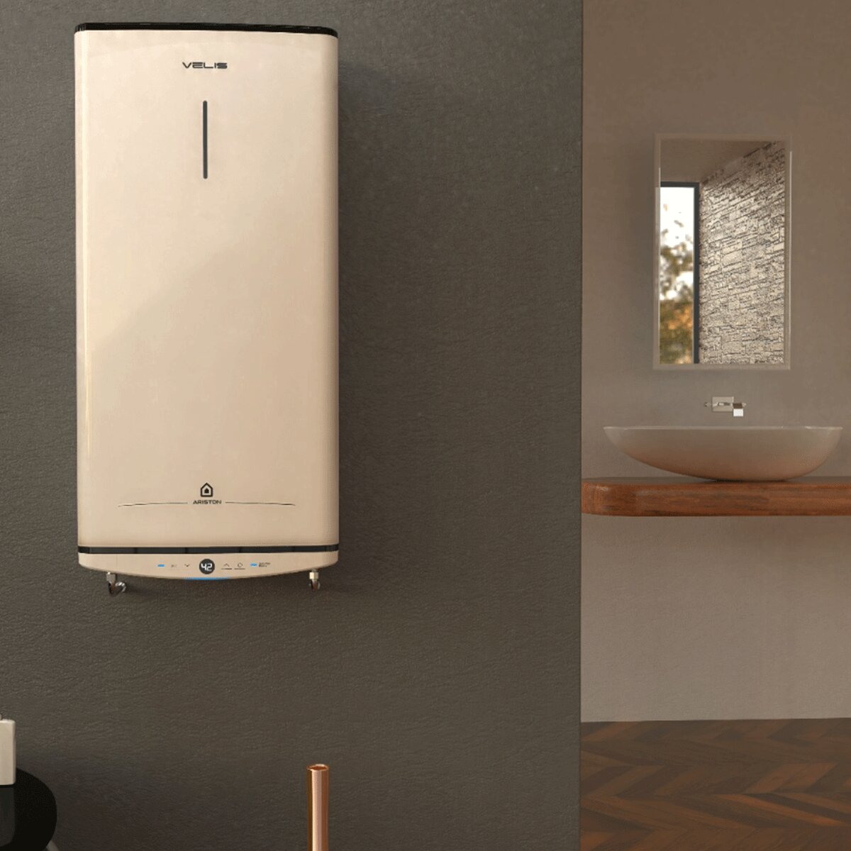 Ariston Velis Pro Vertical/Horizontal 100 Liter electric water heater