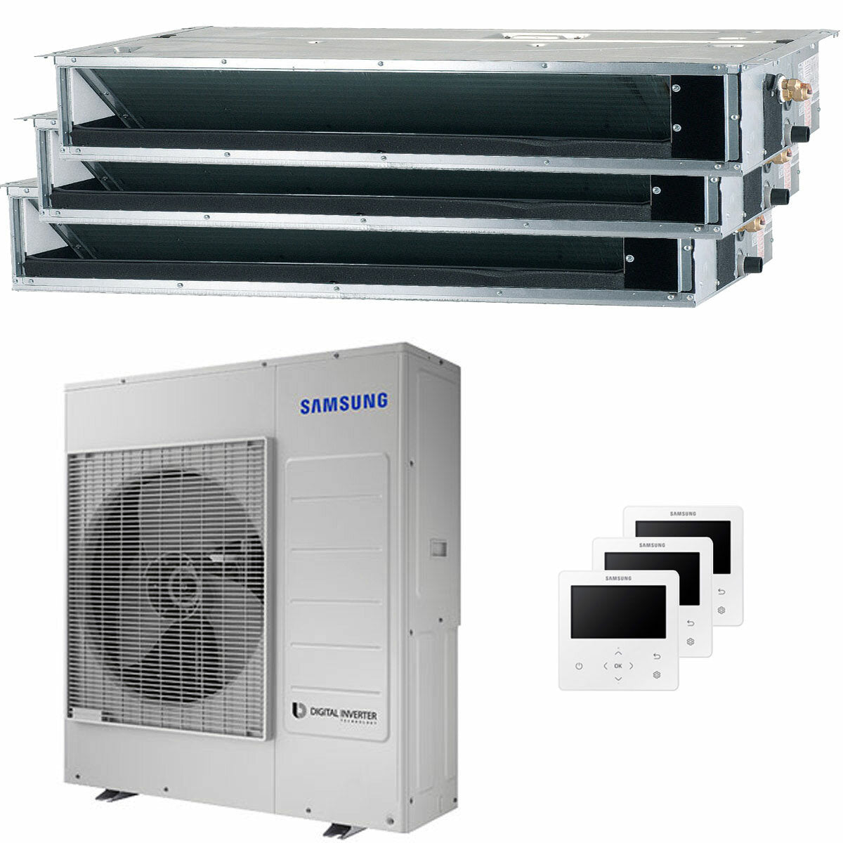 Samsung Abluftklimagerät Trial Split 18000 + 18000 + 18000 BTU Inverter A++ Außengerät 10 kW