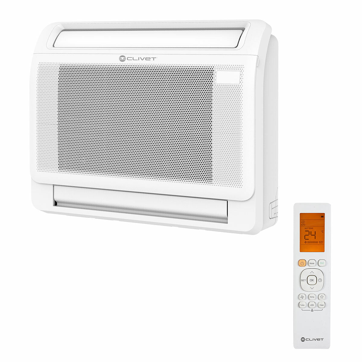 Climatiseur Clivet CONSOLE 3 dual split 9000+12000 BTU inverter A++ unité extérieure 4.1 kW