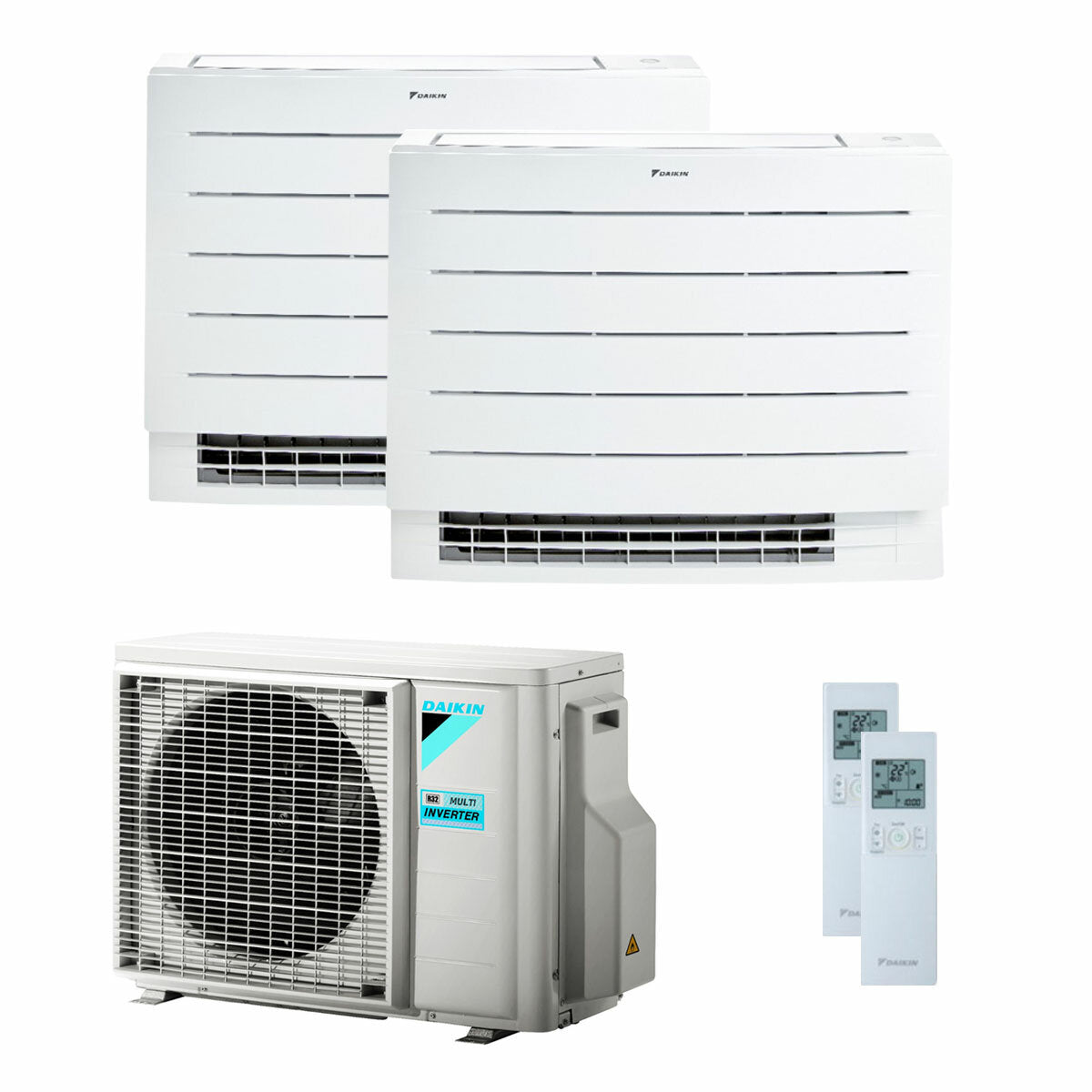 Daikin Perfera Floor air conditioner dual split 7000 + 7000 BTU inverter A +++ wifi outdoor unit 4.0 kW