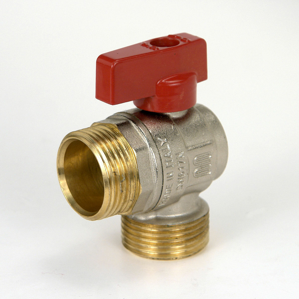 Enolgas Reverso ball valve with red lever multilayer connection 1" x 1"