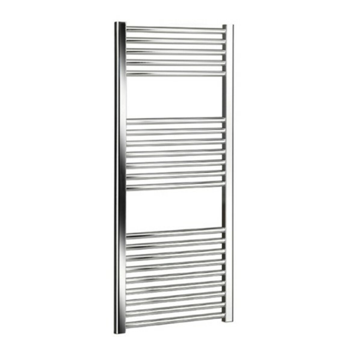 Chrome bathroom towel warmer Ercos opera 680 x 600 mm. in silver-colored steel