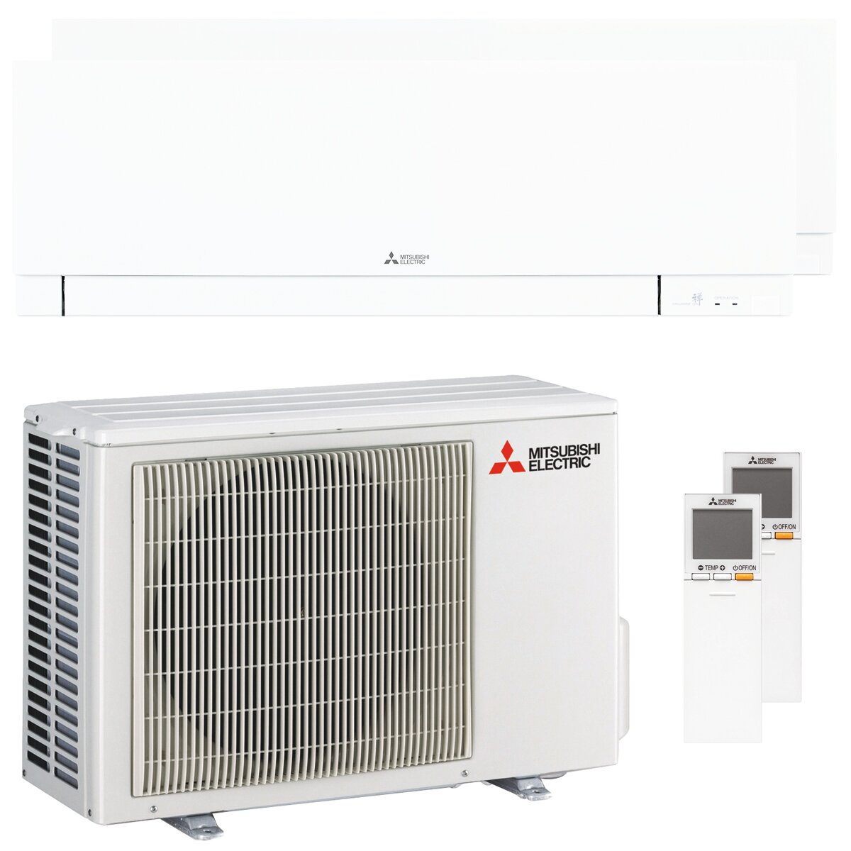 Klimaanlage Mitsubishi Electric Kirigamine Zen MSZ-EF Dual Split 9000+9000 BTU Inverter B WLAN Außeneinheit 3,3 kW Weiß