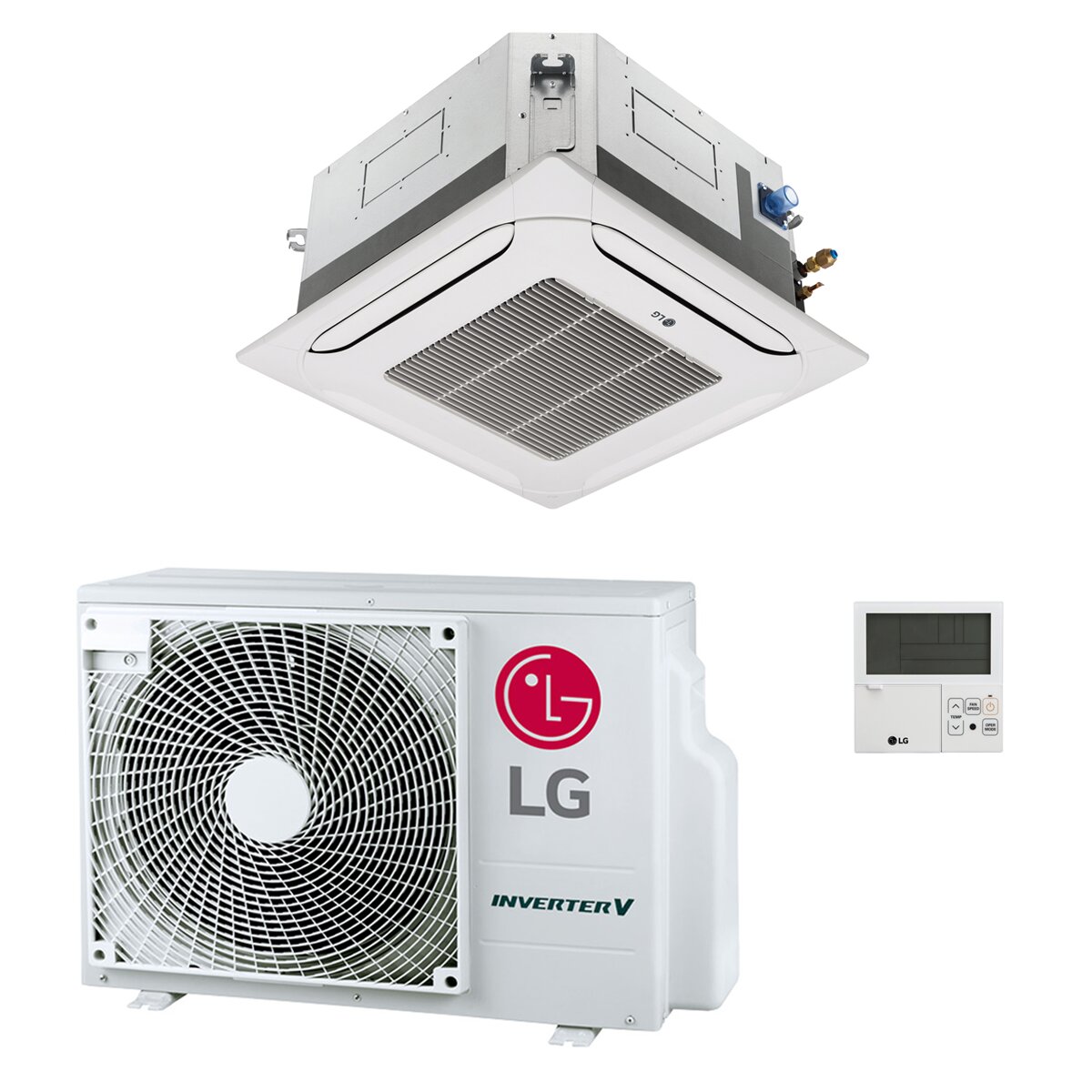 LG 4-Way Cassette CT Standard 12000 BTU R32 Inverter A++/A+ Air Conditioner
