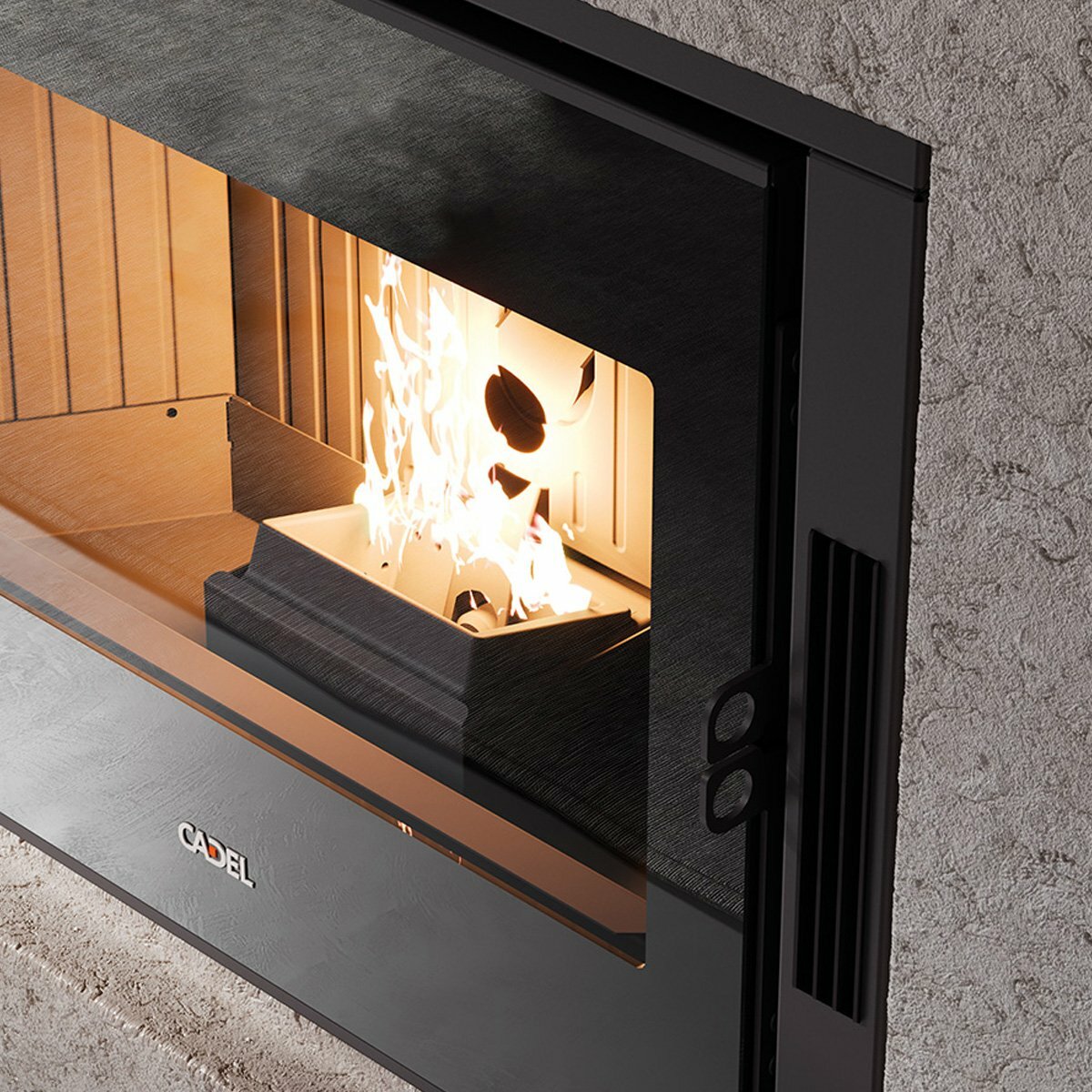 CADEL Zefiro 9 kW pellet fireplace insert with ducted air and wifi