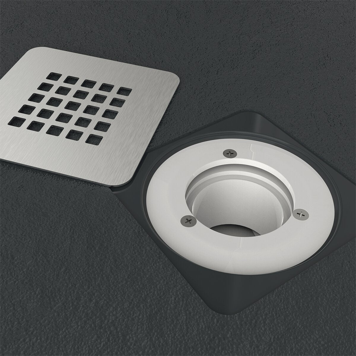 Ercos shower drain for Ercos Stone shower tray Ø 90 mm