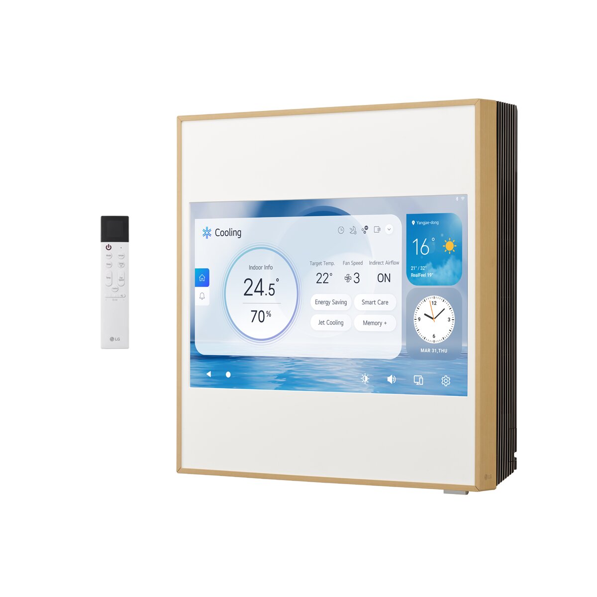 LG ARTCOOL Gallery LCD trial split air conditioner 9000+9000+9000 BTU inverter A+++ wifi outdoor unit 5.3 kW